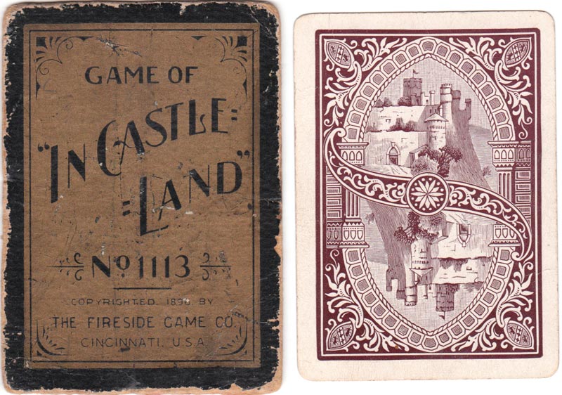 The Game of ‘In Castle Land’ (No.1113) published by The Fireside Game Co., Cincinnati, 1896