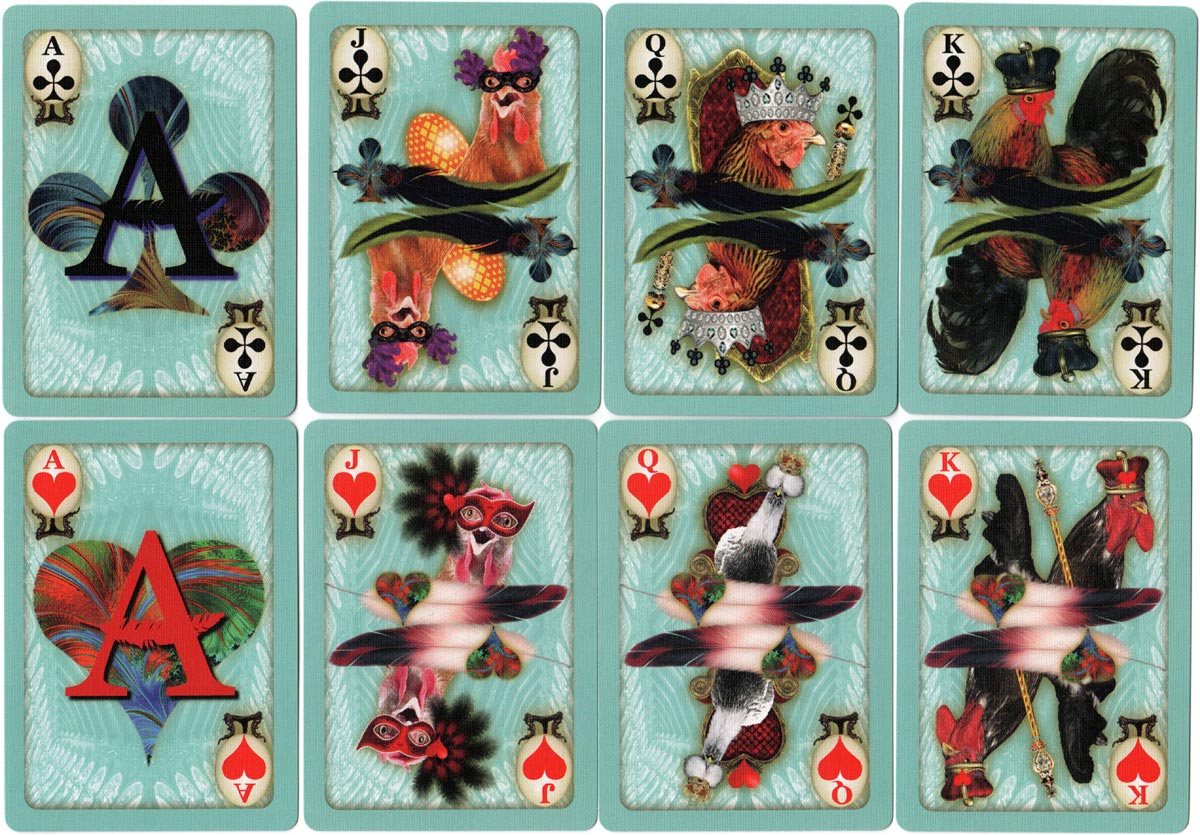 Chicken Playing Cards designed by Susan Krupp, 2017