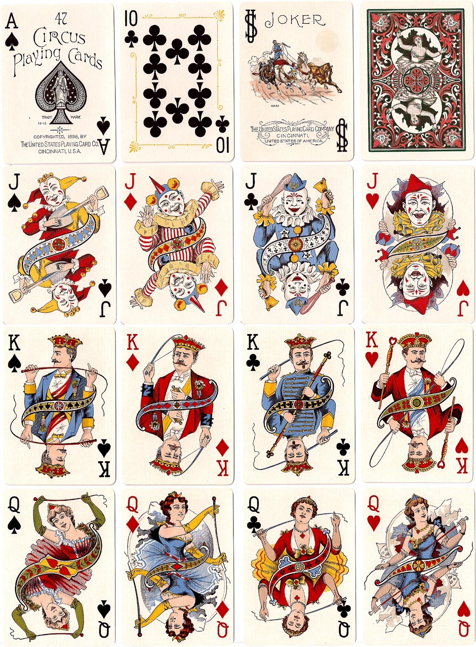 Circus No.47, issued by the United States Playing Card Company, 1896