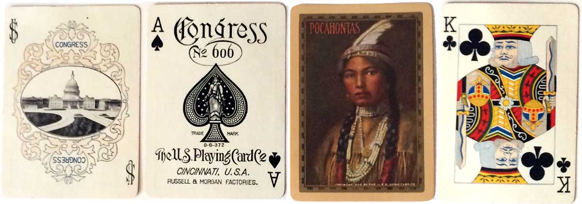 Congress No.606 deck titled “Pocahontas” by U.S.P.C.C, 1906