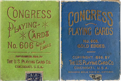 Congress No.606 boxes by U.S.P.C.C, 1899-1903