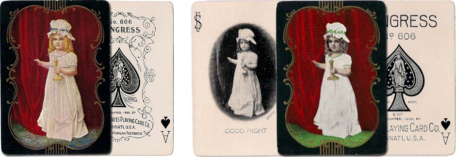 Congress No.606 decks titled “Good Night” by U.S.P.C.C, 1899