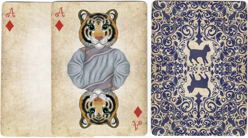 ‘Friendly Felines’ playing cards designed by Azured Ox, 2017 ‘Friendly Felines’ playing cards designed by Azured Ox, 2017