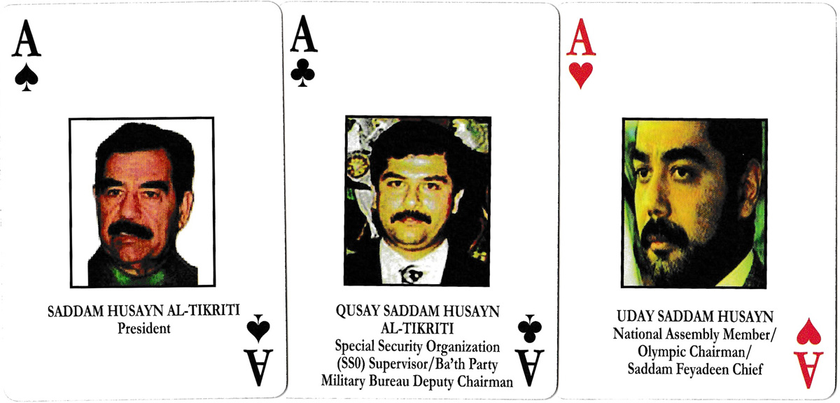 Iraqi Most Wanted Playing Cards — The World of Playing Cards
