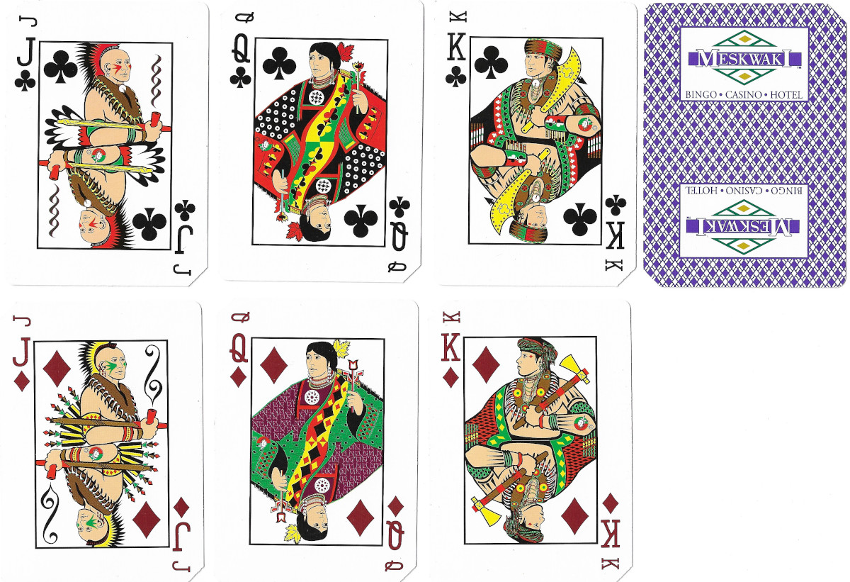 Meskwaki Casino Playing Cards produced by USPCC/Gemaco for Meskwaki Casino in Tama, Iowa