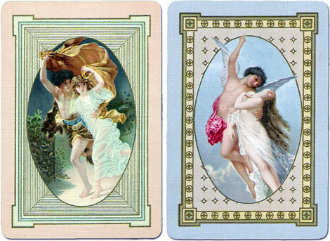 back designs for Norwood #85, manufactured by the United States Playing Card Co. estimated date c.1909 back designs from Norwood #85, manufactured by the United States Playing Card Co. estimated date c.1909