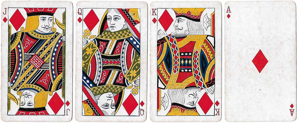 No.4 Special Whist (American Skat) playing cards made by the Russell & Morgan Printing Company, 1889