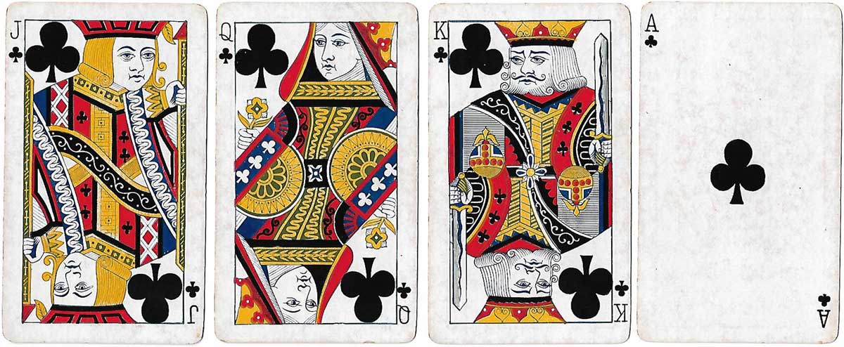 No.4 Special Whist (American Skat) playing cards made by the Russell & Morgan Printing Company, 1889