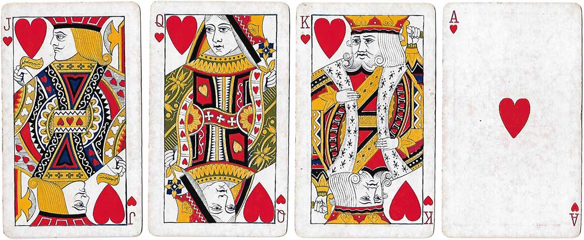 No.4 Special Whist (American Skat) playing cards made by the Russell & Morgan Printing Company, 1889