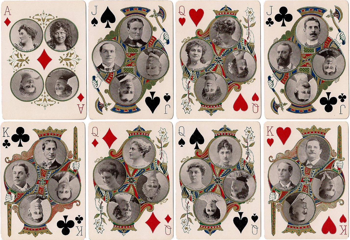 Stage No.65 playing cards published by the United States Playing Card Co., Cincinnati, 1896