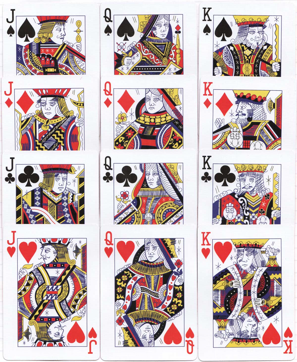 Timothy Curtis Art custom Bicycle playing cards, 2018