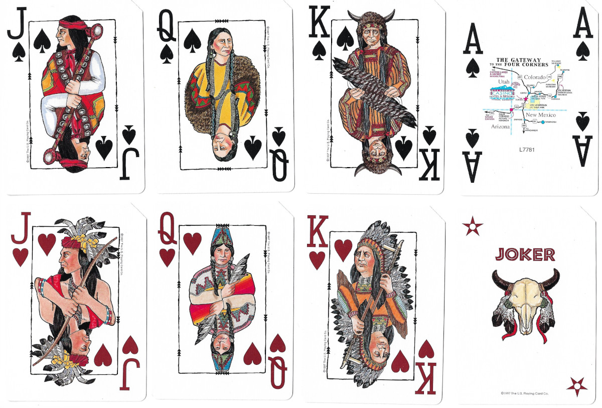 Ute Mountain Casino Hotel & Resort tribal playing cards, USPCC, 1997
