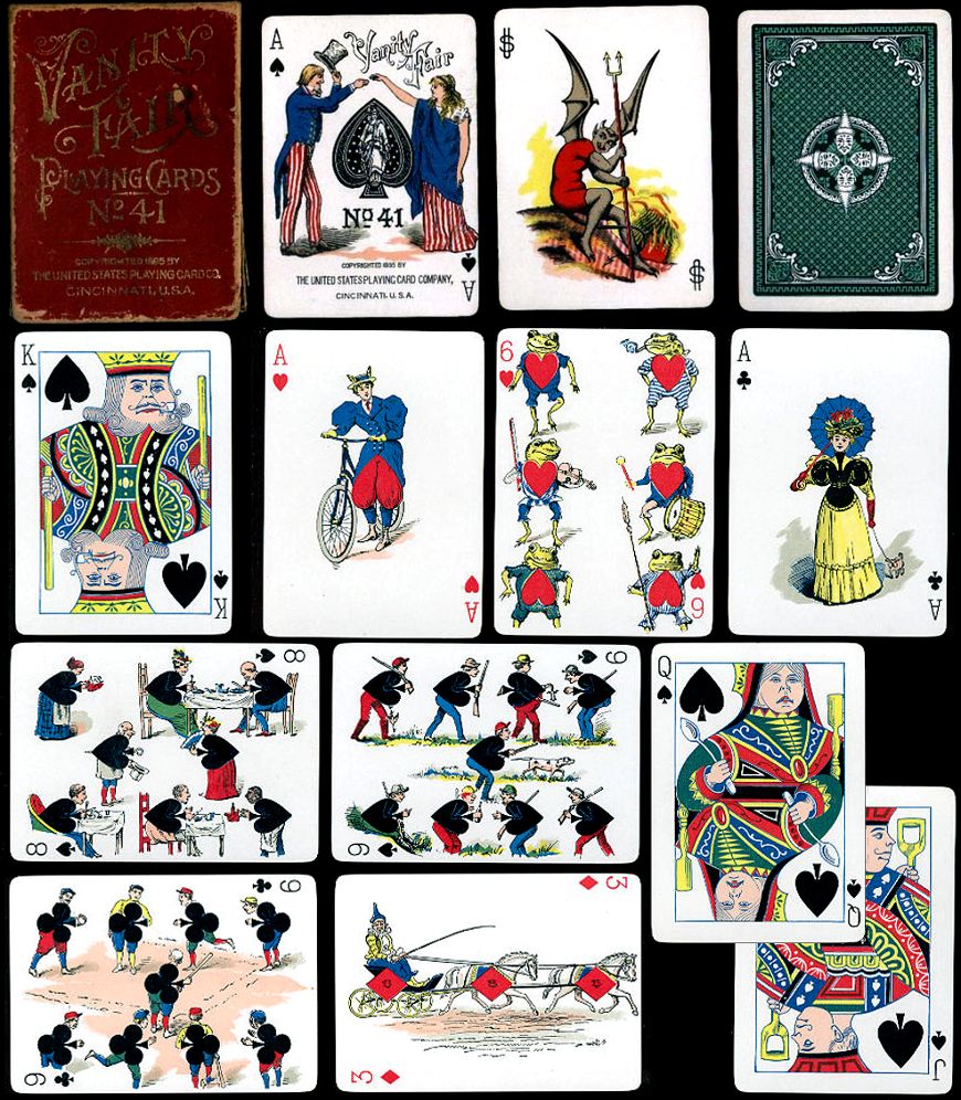 Vanity Fair Transformation Playing Cards, 1890