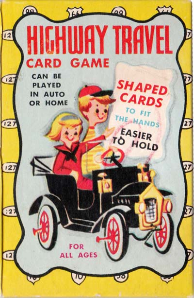 Highway Travel card game by Warren Paper Products, c.1960s