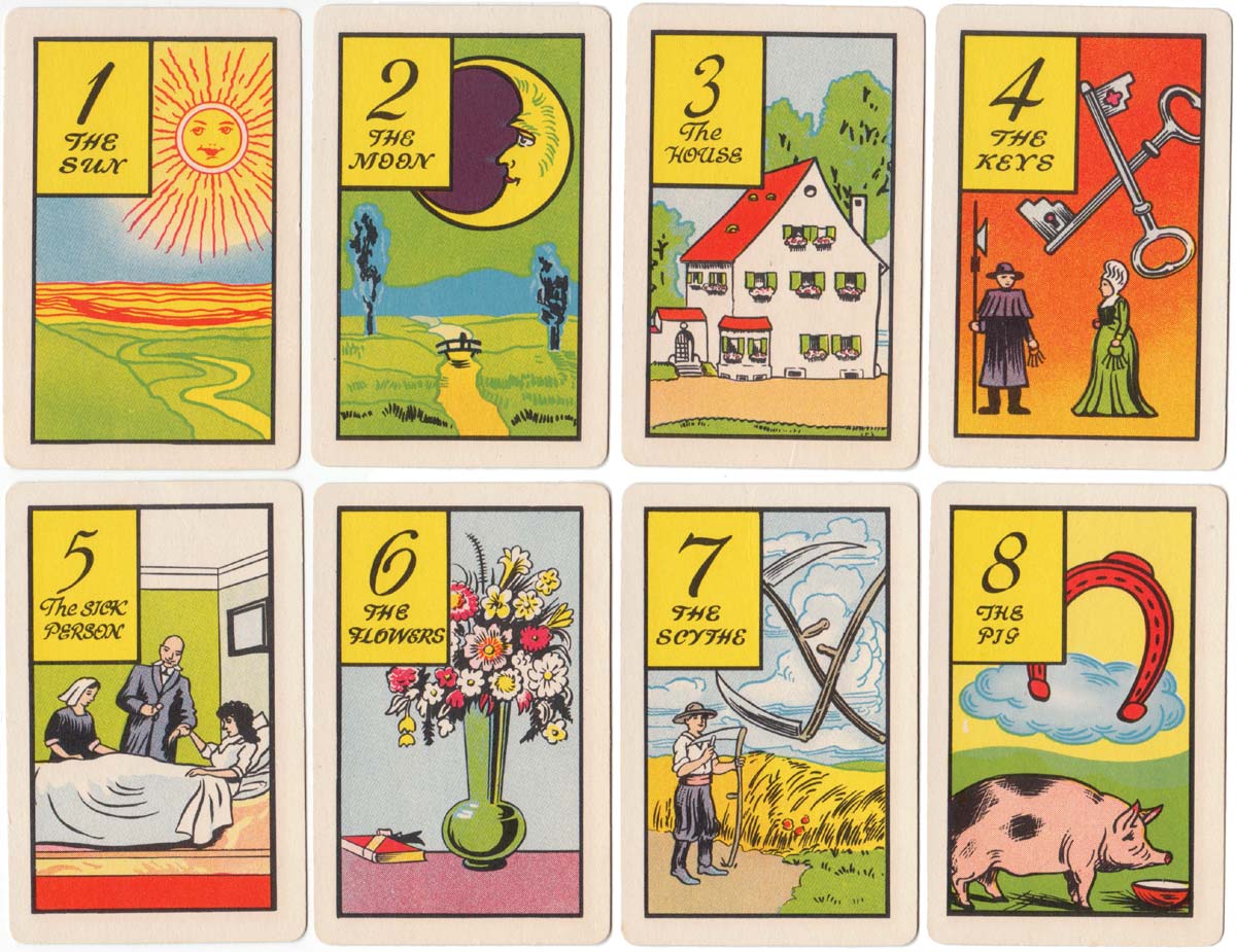 Fortune Telling cards by Whitman Publishing Co., 1940