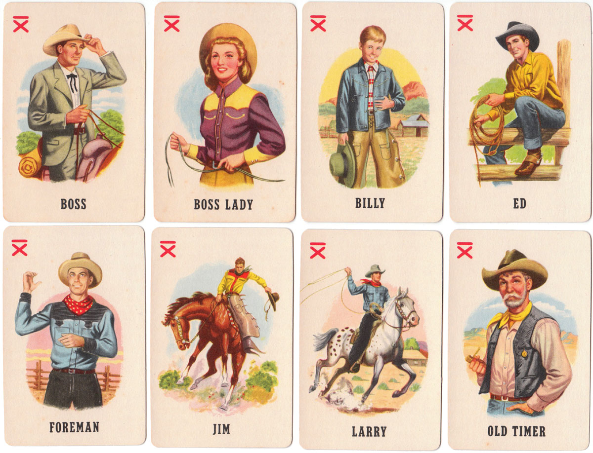 Roundup card game by Whitman Publishing, 1951