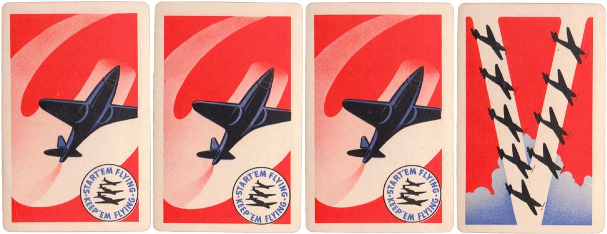 ‘Squadron Scramble’ card game no.1 for identifying military planes, Whitman Publishing Co., Racine, Wisconsin, 1942