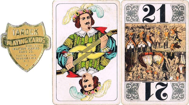 Tarock pack published by Western Playing Card Co., made in U.S.A.