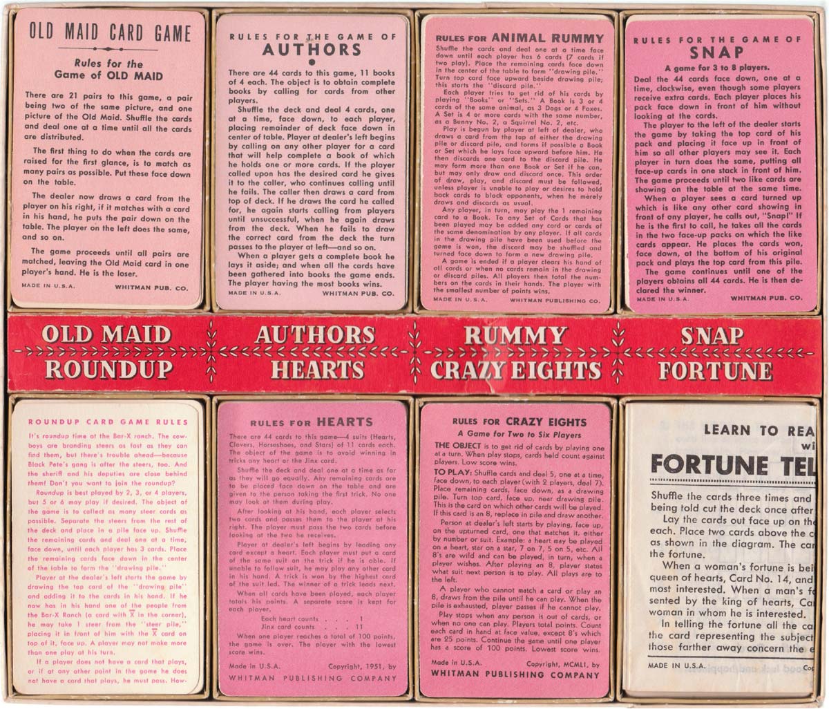 Whitman 8 Game Box, 1951