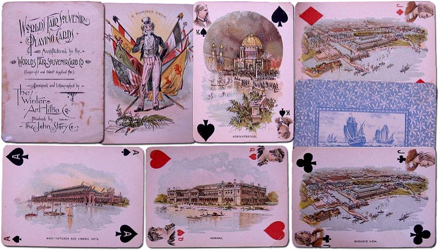 World's Fair Souvenir playing cards, 1892