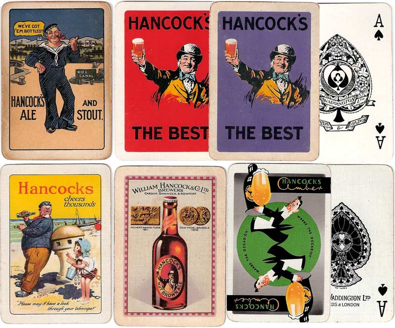 Hancock's Brewery advertising playing cards