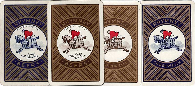 Rhymney Beer advertising playing cards