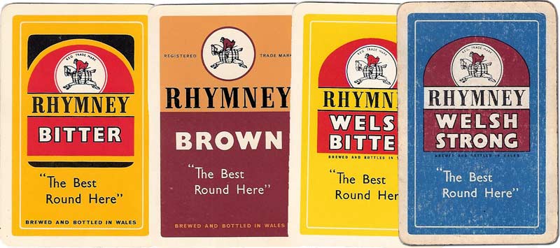 Rhymney Welsh Beer advertising playing cards