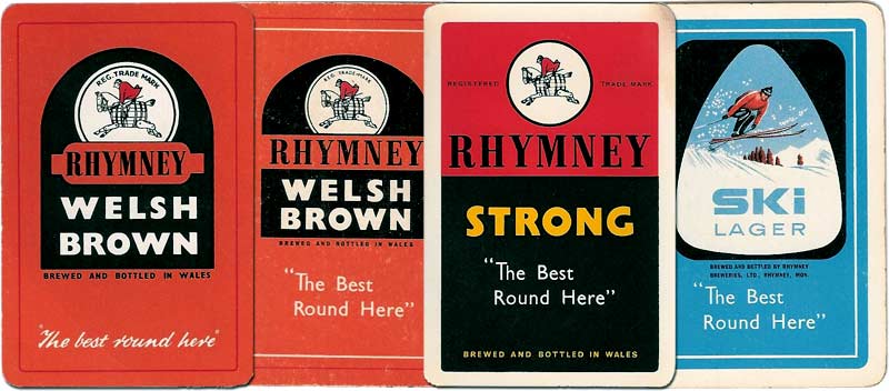 Rhymney Welsh Beer and Lager advertising playing cards