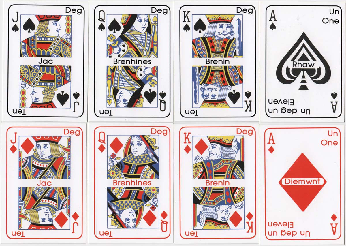 Welsh Language Playing Cards made in Wales, 2020