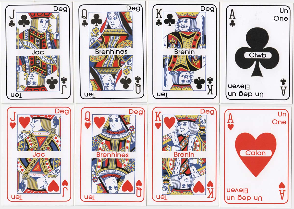 Welsh Language Playing Cards made in Wales, 2020