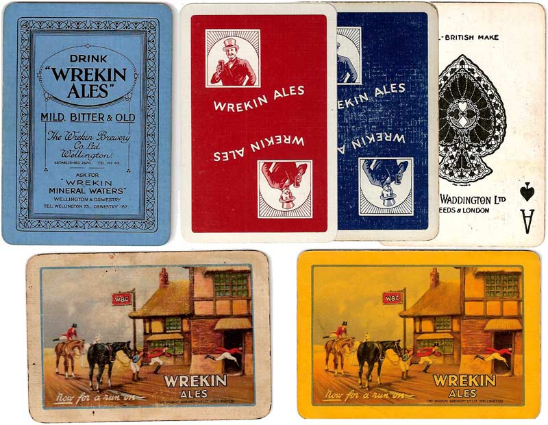 Wrekin Ales advertising playing cards