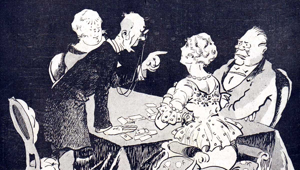 Les Gaietés du Bridge – The Joys of Bridge.  Source gallica.bnf.fr / Bibliothèque nationale de France