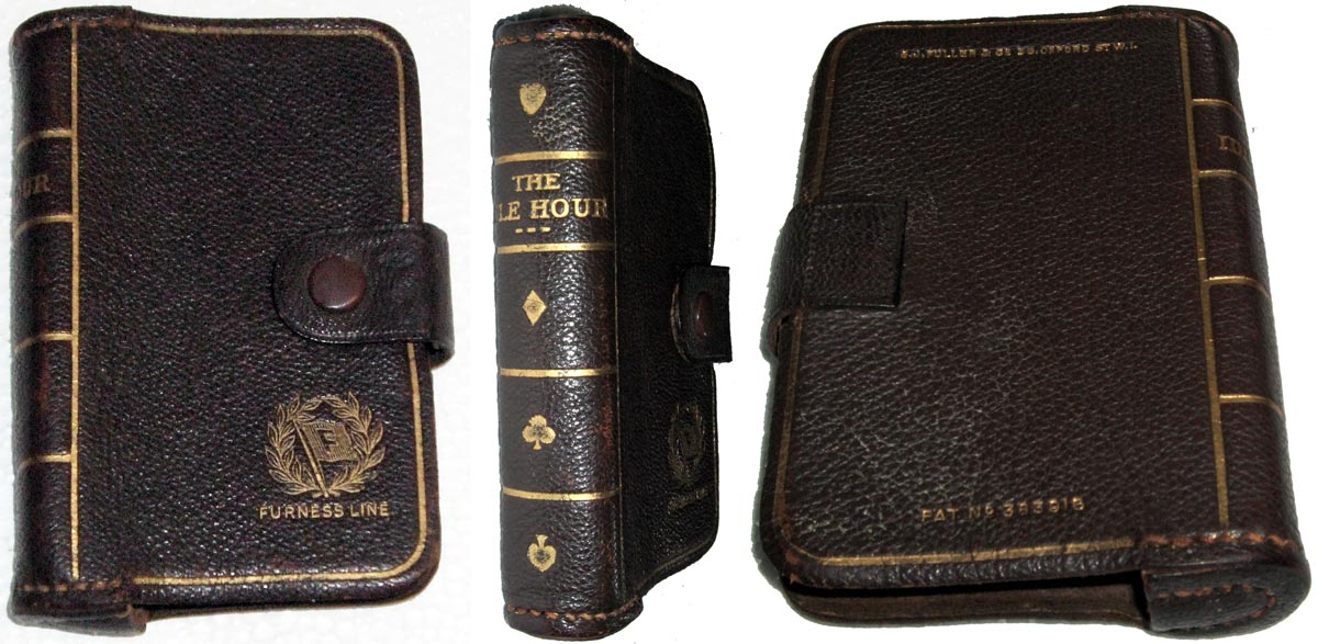 leather card case produced for the Furness Shipping Line by GJ Fuller & Co of Oxford Street London leather card case produced for the Furness Shipping Line by GJ Fuller & Co of Oxford Street London