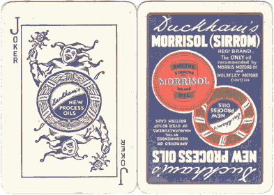 Special Joker for Duckham's motor oil, c.1925