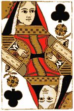 Queen of Clubs c.1875 Queen of Clubs c.1875