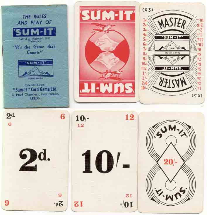 ‘Sum-it’ published by Sum-It Card Game Ltd., c.1935