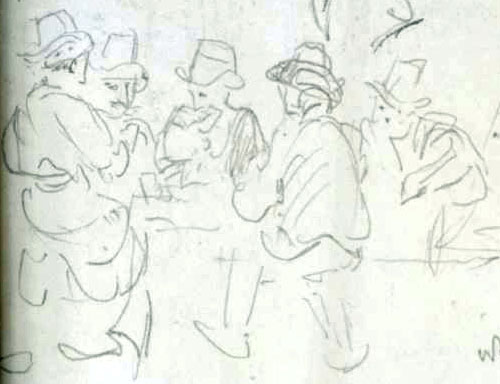 detail from Sketch by JMW Turner