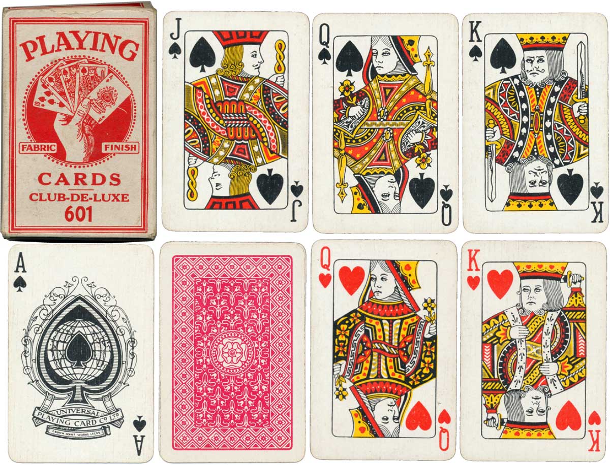 Club De Luxe 601 Playing cards, c.1935 Club De Luxe 601 Playing cards, c.1935