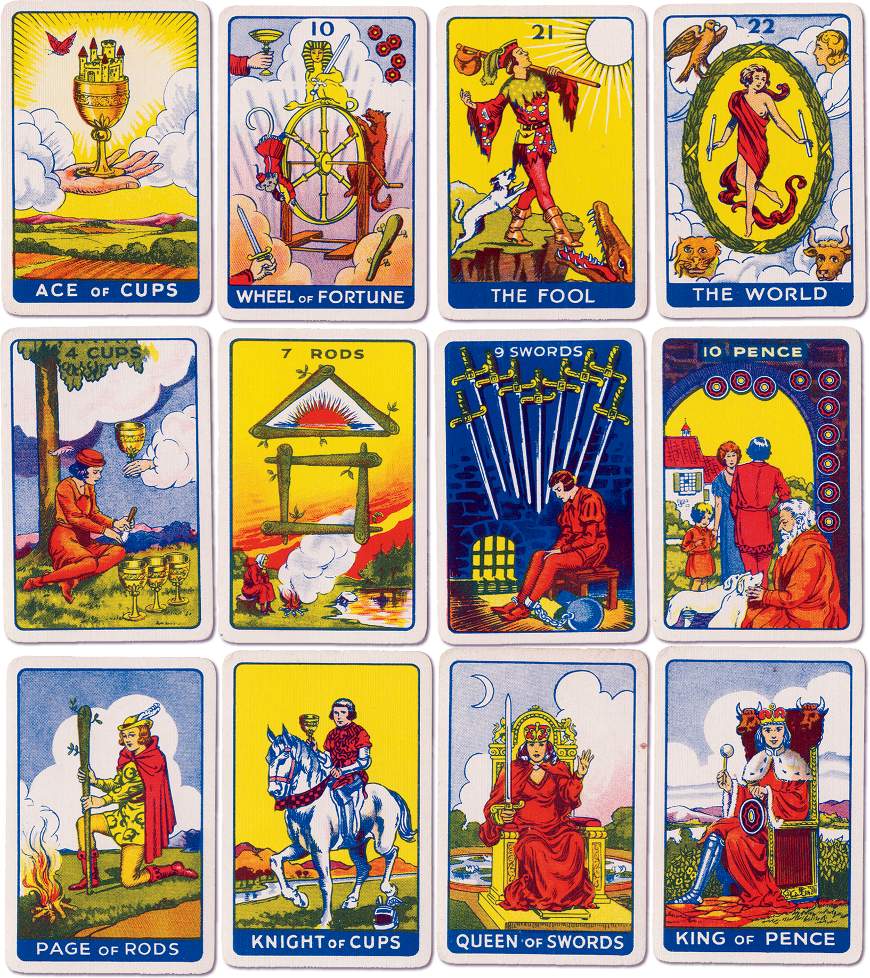 Thomson-Leng Publications Tarot printed by Universal Playing Card Co Ltd, 1935