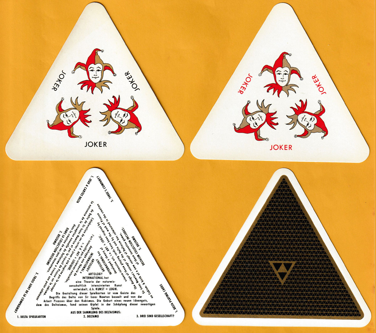 Delta Classic playing cards made by F.X. Schmid, Prien am Chiemsee, Germany, for Artology International Ltd, Weybridge, UK, 1988