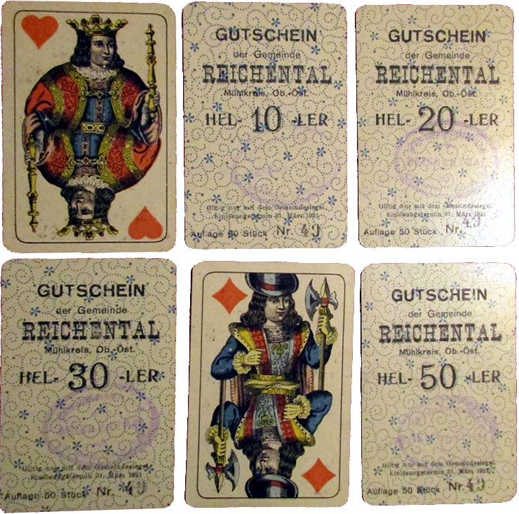 Reichental spielkarten notgeld Reichental spielkarten notgeld