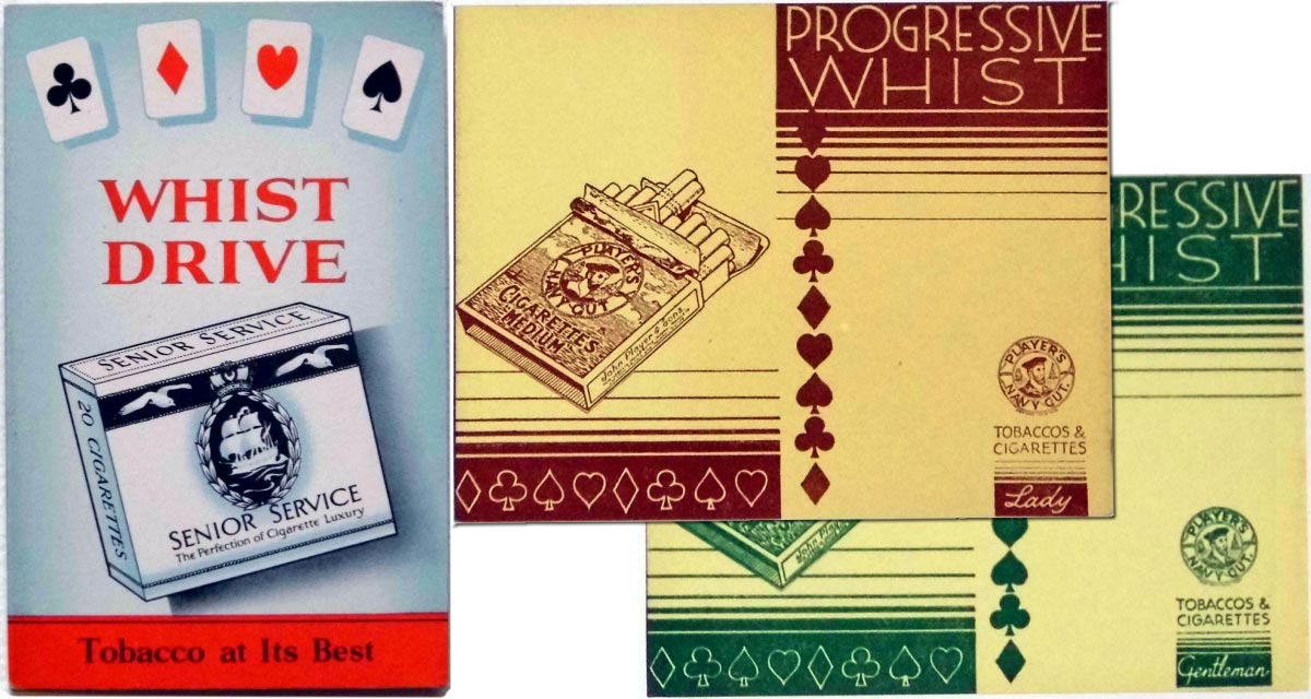 Player’s Whist score cards Player’s Whist score cards