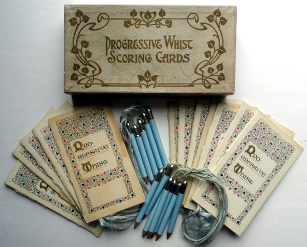 Progressive Whist score cards Progressive Whist score cards