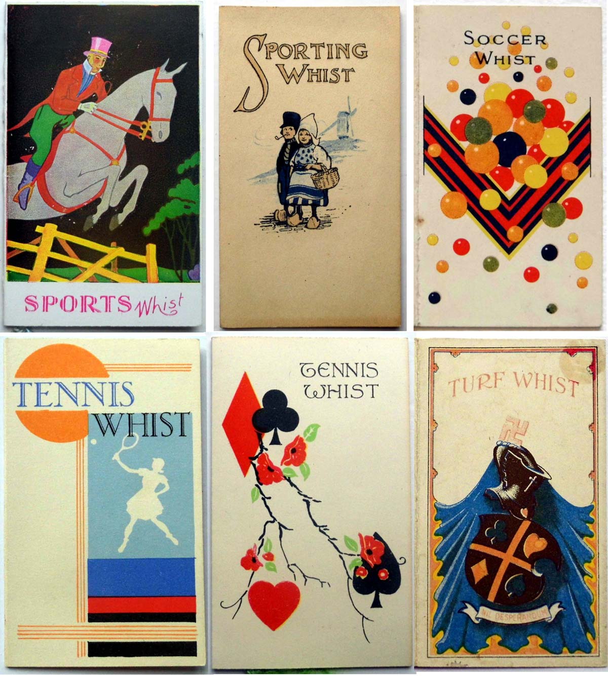 Sports Whist score cards Sports Whist score cards
