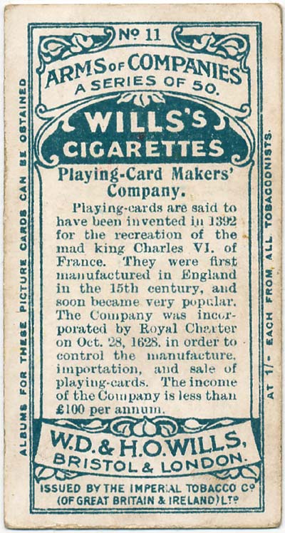 1917 Wills's Cigarette Arms of Companies series 1917 Wills's Cigarette Arms of Companies series