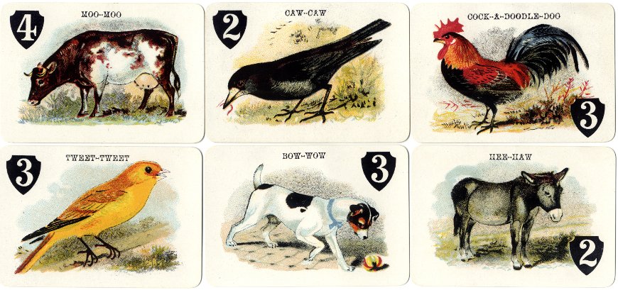 Animal Grab card game by Thomas De La Rue & Co., 110 Bunhill Row, London, c.1900 Animal Grab card game by Thomas De La Rue & Co., 110 Bunhill Row, London, c.1900