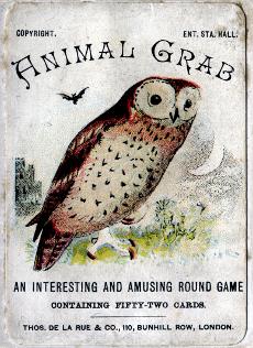 Animal Grab card game, c.1895