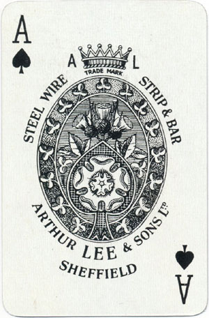 Special Ace of Spades for Arthur Lee & Sons of Sheffield, late 1950s