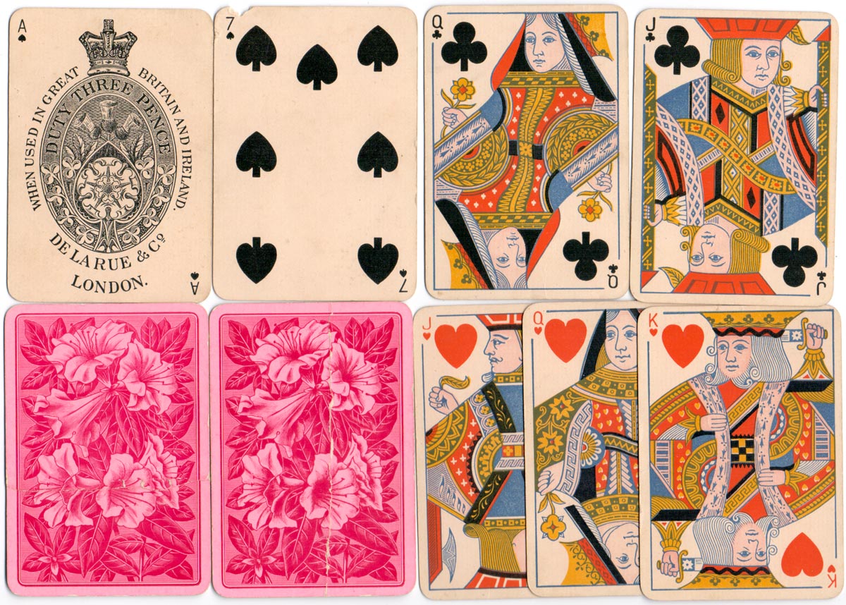 standard double-ended Bézique pack c.1890-1900 standard double-ended Bézique pack c.1890-1900