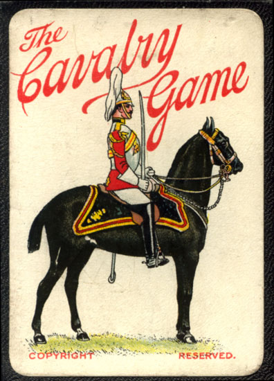 Box from the “Cavalry Game” manufactured by Thomas de la Rue & Co Ltd, c.1914 Box from the “Cavalry Game” manufactured by Thomas de la Rue & Co Ltd, c.1914
